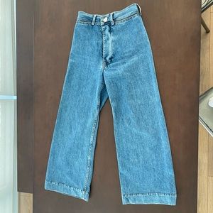 Jesse Kamm Sailor Pants Jeans - Cowboy Blue - HEMMED